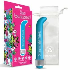Global Novelties LLC Vibrators Buzzed 7" G-spot Vibe - Stoner Chick Blue