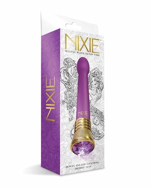 Global Novelties LLC Nixie Mystic Wave Satin Bulb Vibe - 10 Function Amethyst Vibrators