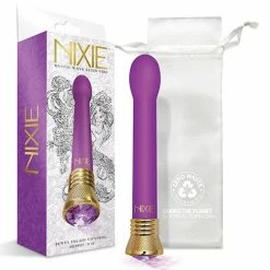 Global Novelties LLC Nixie Mystic Wave Satin Bulb Vibe - 10 Function Amethyst Vibrators