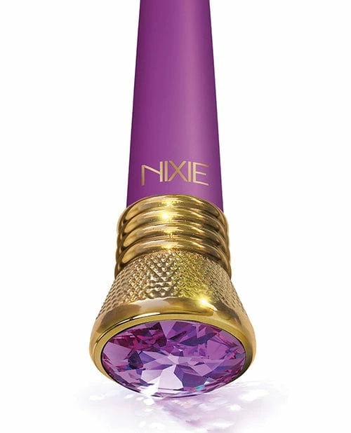 Global Novelties LLC Nixie Mystic Wave Satin Bulb Vibe - 10 Function Amethyst Vibrators