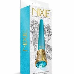 Global Novelties LLC Nixie Mystic Wave Satin Classic Vibe - 10 Function Aquamarine