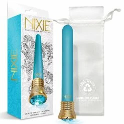 Global Novelties LLC Nixie Mystic Wave Satin Classic Vibe - 10 Function Aquamarine