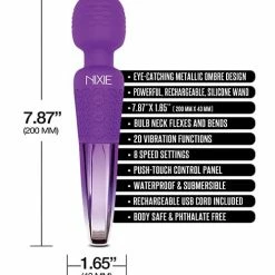 Global Novelties LLC Nixie Rechargeable Wand Massager Vibrators