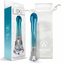 Global Novelties LLC Nixie Waterproof Bulb Vibe - 10 Function Blue Ombre Glow