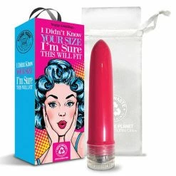Global Novelties LLC Vibrators Pleasure Package I Didn't Know Your Size 4" Multi Speed Vibe - Red