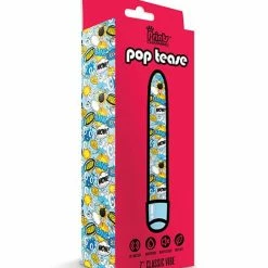 Global Novelties LLC Vibrators Pop Tease 7" Classic Vibe - Wham Blue