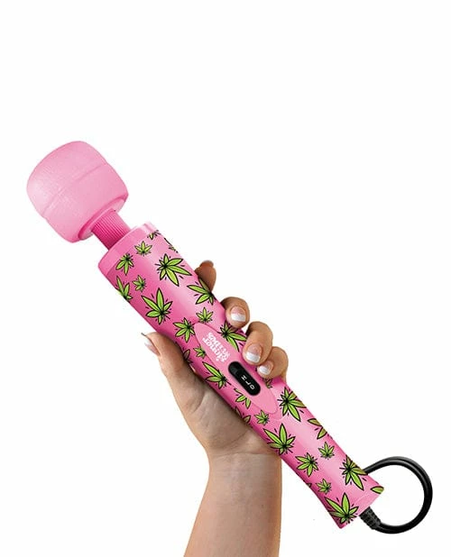 Global Novelties LLC Stoner Vibes Wacky Weed Wand Massager - Pink Kush