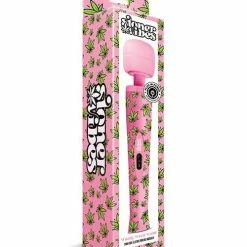 Global Novelties LLC Stoner Vibes Wacky Weed Wand Massager - Pink Kush