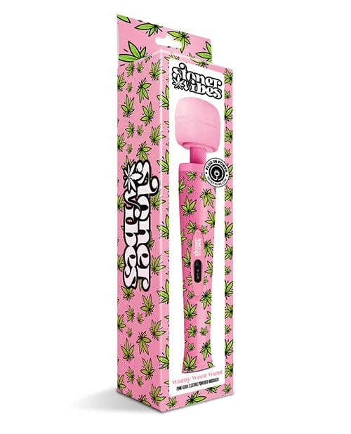 Global Novelties LLC Stoner Vibes Wacky Weed Wand Massager - Pink Kush