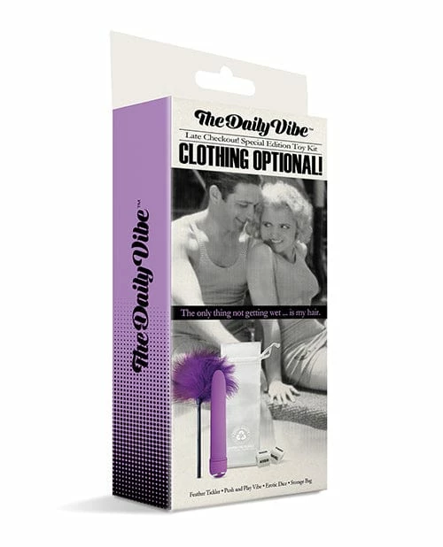 Global Novelties LLC The Daily Vibe Clothing Is Optional Kit - Purple