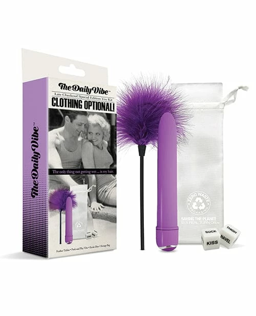 Global Novelties LLC The Daily Vibe Clothing Is Optional Kit - Purple