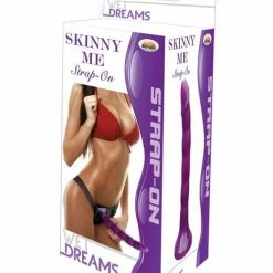 Hott Products Wet Dreams Skinny Me 7" Strap On With Harness Dildos