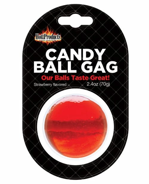 Hott Products Candy Ball Gag - Strawberry Kink & BDSM