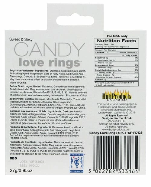 Hott Products Candy Cock Ring