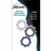 Hott Products Penis Toys Wet Dreams Chain Gang Cock Rings - Asst. Pack Of 3