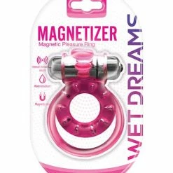 Hott Products Penis Toys Wet Dreams Magnetizer Magnetic Pleasure Ring - Pink