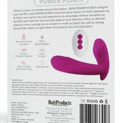 Hott Products Bliss Power Punch Thrusting Vibe Vibrators