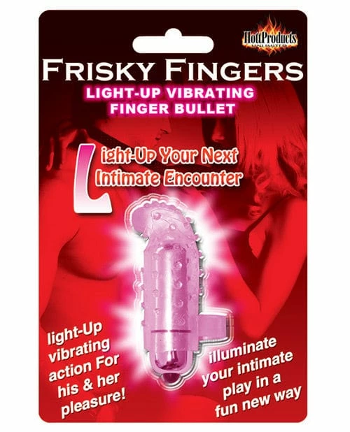 Hott Products Frisky Finger Light Up Vibrating Finger Bullet