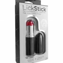 Hott Products Vibrators Lick Stick Rechargeable Discreet Lipstick Bullet With High Speed Licking Tongue