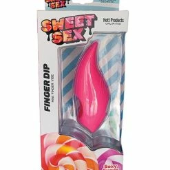 Hott Products Sweet Sex Finger Dip Mini Finger Vibe - Magenta Vibrators