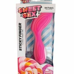 Hott Products Vibrators Sweet Sex Sticky Finger Flexible Finger Vibe - Magenta