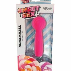 Hott Products Sweet Sex Sugar Ball Mini Wand Vibe - Magenta