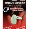 Hott Products Tongue Dinger - Glow In The Dark Night Stroker