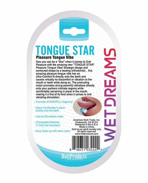 Hott Products Wet Dreams Tongue Star Vibe