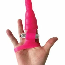 Hott Products Vibrators Wet Dreams Wrist Rider Finger Play Sleeve With Wrist Strap - Blue