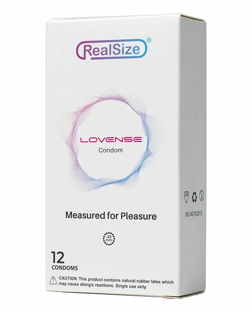 Hytto Pte. Ltd. Lovense RealSize Condoms - Box Of 12
