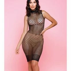 ICollection Lingerie Fishnet Ride Or Die Dress