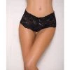 ICollection Lingerie Lace & Pearl Boyshort With Satin Bow Accents