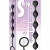 Icon Brands INC The 9's S Drops Silicone Anal Beads - Black