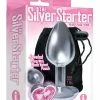 Icon Brands INC The 9's The Silver Starter Bejeweled Heart Stainless Steel Plug