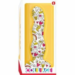 Icon Brands INC Dildos Collage Cupcakes & Unicorns Curvy Silicone Dildo
