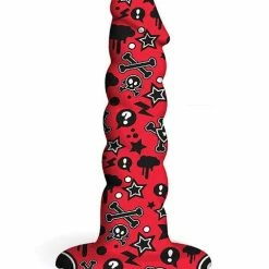 Icon Brands INC Dildos Collage Goth Girl Twisted Silicone Dildo