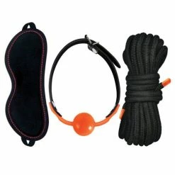 Icon Brands INC Kink & BDSM The 9's Orange Is The New Black Kit #2 - See No Evil Speak No Evil