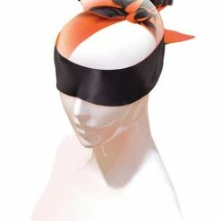 Icon Brands INC The 9's Orange Is The New Black Satin Sash Reversible Blindfold Kink & BDSM