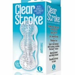 Icon Brands INC Penis Toys The 9's Clear Stroke Three-way Masturbator
