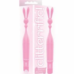 Icon Brands INC The 9's Clitterific! Button Bunny Clitoral Stimulator - Pink