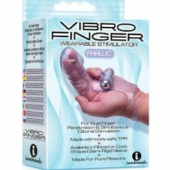 Icon Brands INC The 9's VibroFinger Phallic Finger Massager - Purple