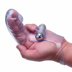 Icon Brands INC The 9's VibroFinger Phallic Finger Massager - Purple