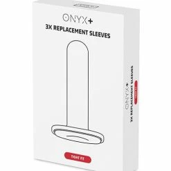 Penis Toys Kiiroo Onyx+ Replacement Sleeve - 3 Pack Tight Fit