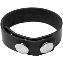 Kinklab Leather 3 Snap Cock Ring