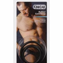Kinklab Rubber Cock Ring - Pack Of 3