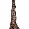 Kix'ies Elle Fishnet Diamond Thigh High