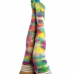 Lingerie Kix'ies Gilly Tie Die Thigh High Bright Color