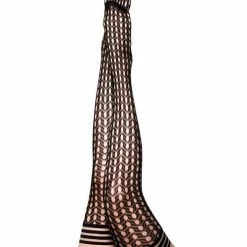 Kix'ies Mimi Dot Fishnet Polka Dot Thigh High Lingerie