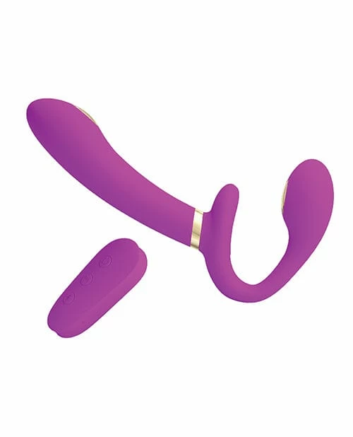 Liaoyang Baile Health Care Products Dildos Pretty Love Thunderbird Electrostim Strapless Strap On - Fuchsia