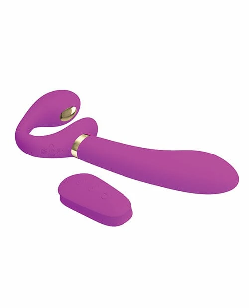 Liaoyang Baile Health Care Products Dildos Pretty Love Thunderbird Electrostim Strapless Strap On - Fuchsia